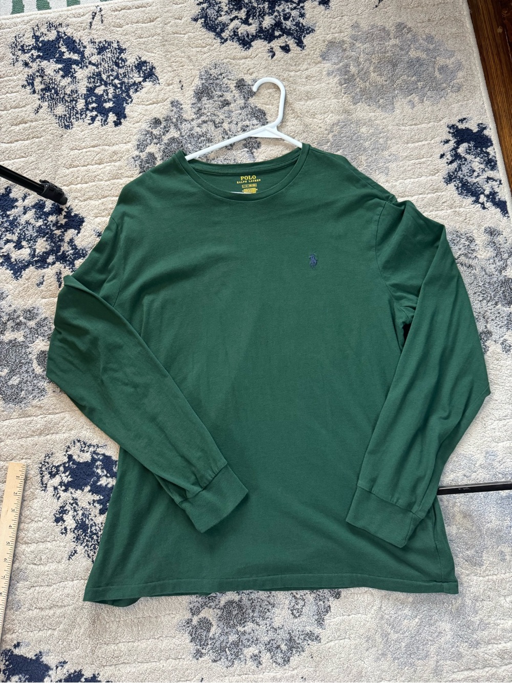 Polo by Ralph Lauren Long-Sleeve Crewneck Shirt - Forest Green